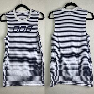 Lorna Jane Tank Dress Nautical Stripe Small